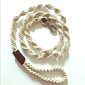 Macrame dog leash